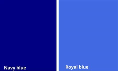 navy blue vs royal blue.